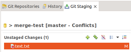 Git Staging View